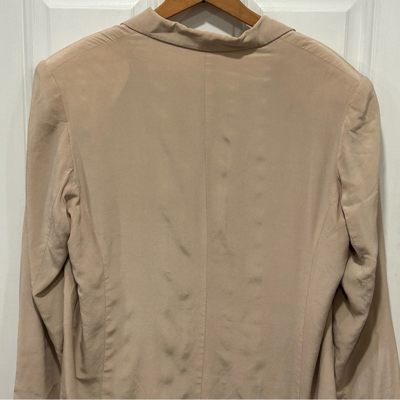 VINTAGE POTOMAC COLLECTION WOMEN'S 100% SILK BLAZER, SIZE MED, BEIGE - Picture 4 of 6